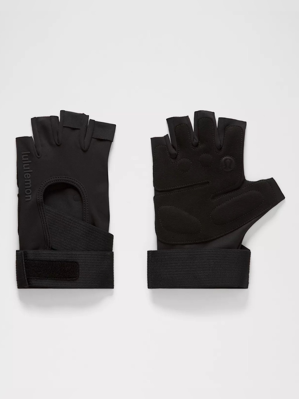 lululemon Athletica Unisex Black Half-Finger Workout Gloves